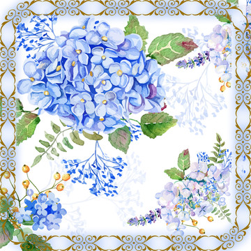 紫陽花裝飾花