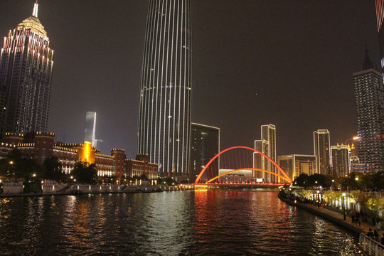 海河夜景