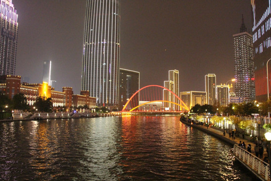 海河夜景