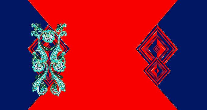 民族風(fēng) 數(shù)碼印花 有分層