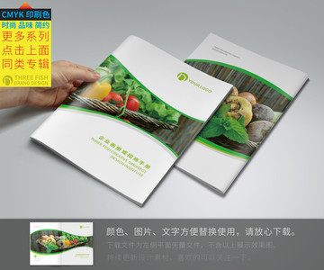果蔬画册封面 绿色 封面设计