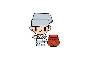 卡通店小二 店小二卡通插圖