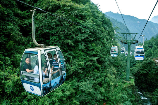 黑山谷风光 观光索道 景观索道