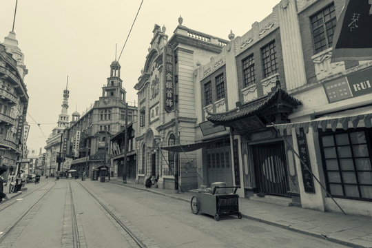 老上海建筑场景