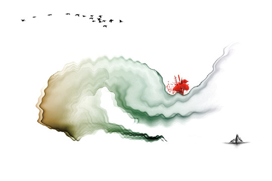 水墨彩色畫(huà)