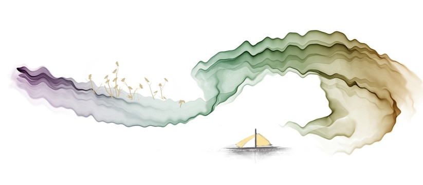 水墨彩色畫(huà)