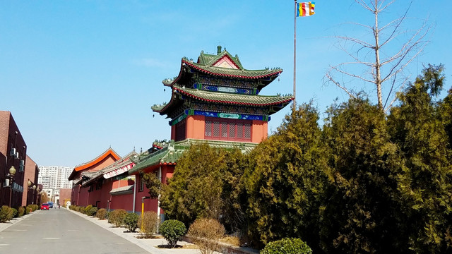 天津药王古寺 古建筑 寺庙