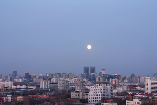 北京景山月夜