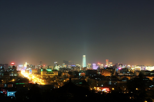 北京景山月夜