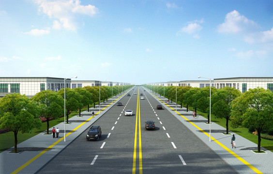 道路效果圖
