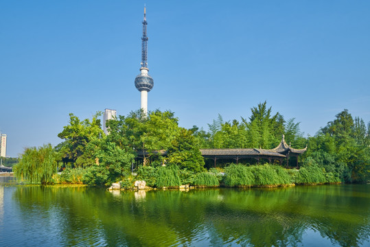 湖畔美景 滨湖风景画 高清大图