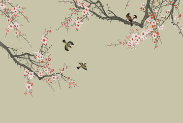 梅花喜鵲