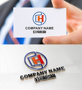 CH HC字母LOGO设计