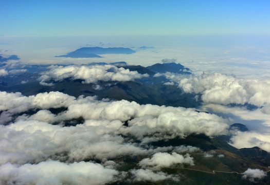 航拍 高山云海