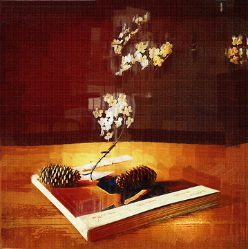 油畫 書