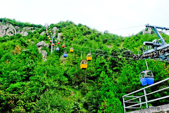 缆车上山