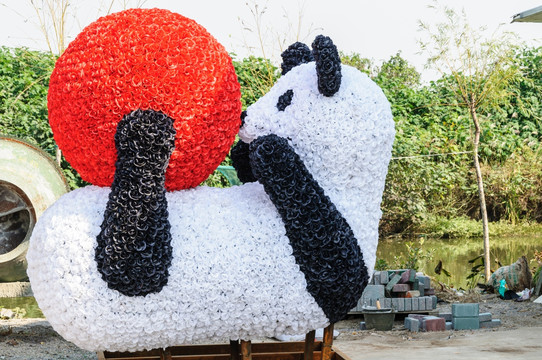 熊猫花雕