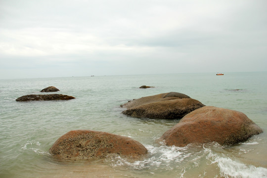 海边石头 海景