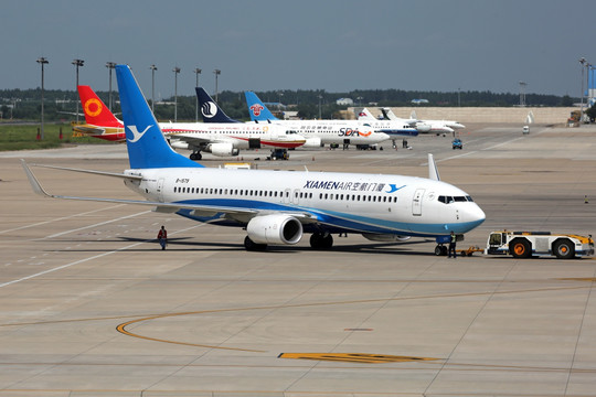 厦门航空 航班 飞机 民航