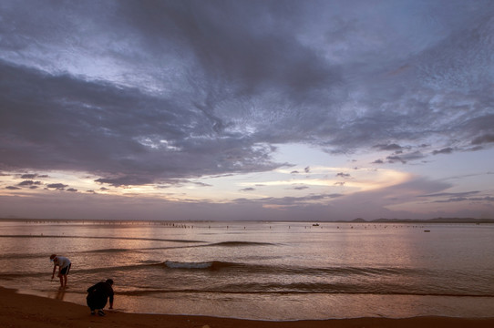 大海落日 天空云彩 夕阳无限