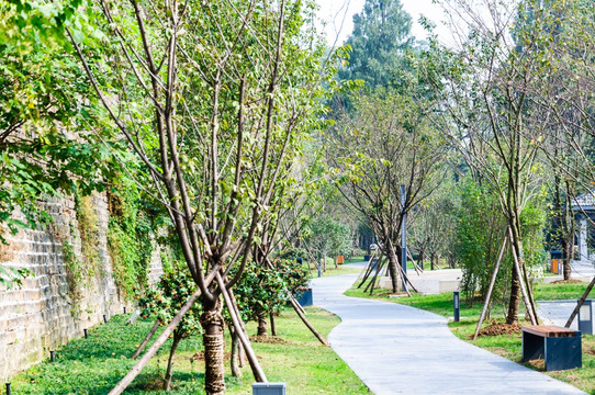 明城墙及沿墙道路景观