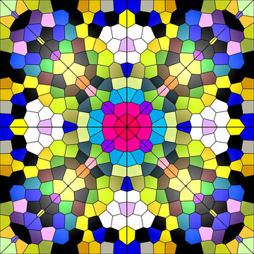 彩色玻璃 教堂玻璃 萬花筒