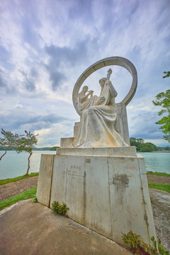 惠州西湖明月湾雕塑