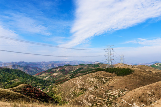 高山高压输电