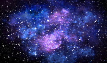 藍(lán)紫色星空?qǐng)D