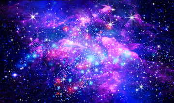 星空背景軟膜吊頂貼圖