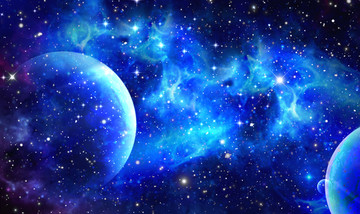 星空背景軟膜吊頂貼圖