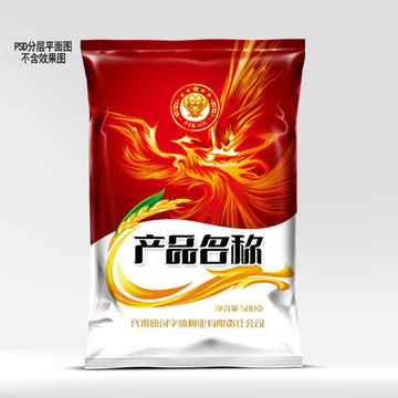龍鳳呈祥水稻種包裝平面圖