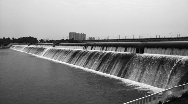 湿地公园 拦河大坝