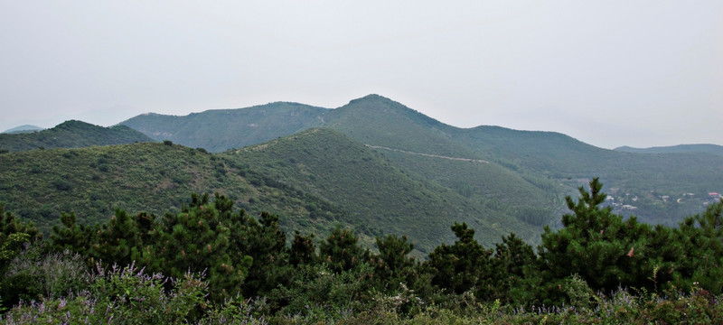 重叠的群山风景摄影