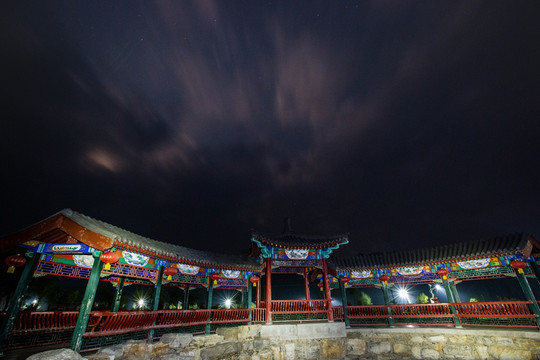 北京延庆珍珠泉夜景