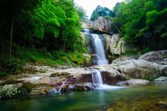 石梁飞瀑 台州