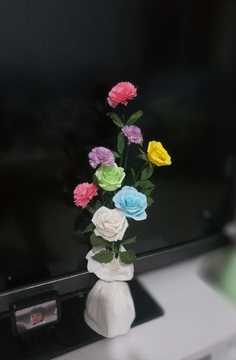 手工课作品 花