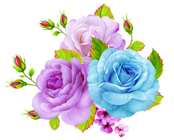 手繪花