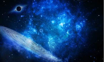 藍色星空背景軟膜