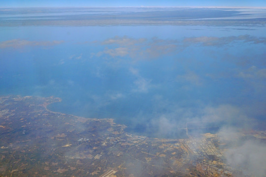 飞临烟台 渤海海岸 渤海湾