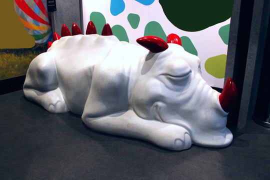 独角兽 雕塑 犀牛 玩具 卡通