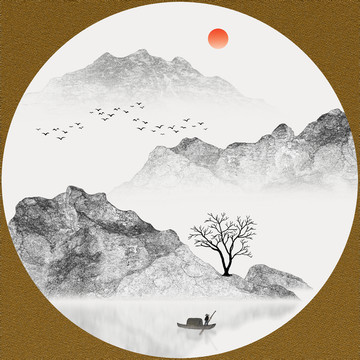 新中式山水畫