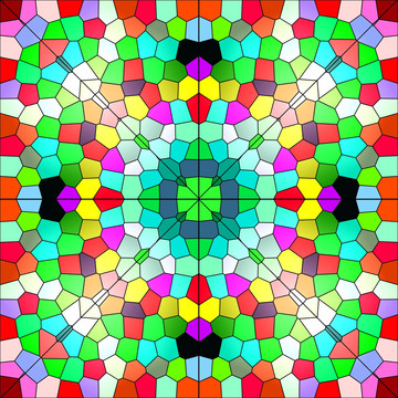 萬花筒般的染色玻璃