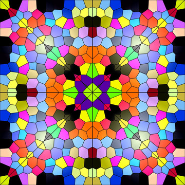 萬花筒般的染色玻璃