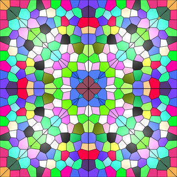 萬花筒般的染色玻璃