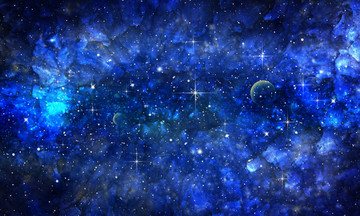 宇宙星空軟膜背景圖