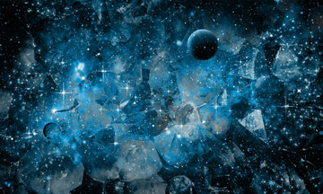 宇宙星空軟膜背景圖