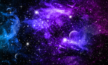 宇宙星空軟膜背景圖