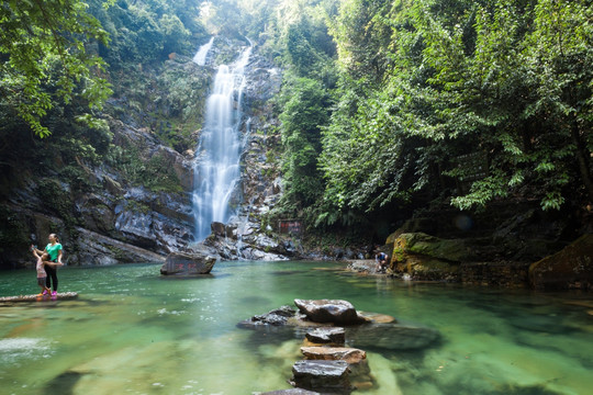 鼎湖山 飞水潭瀑布