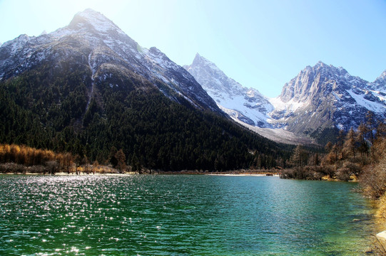 毕棚沟 雪山 海子